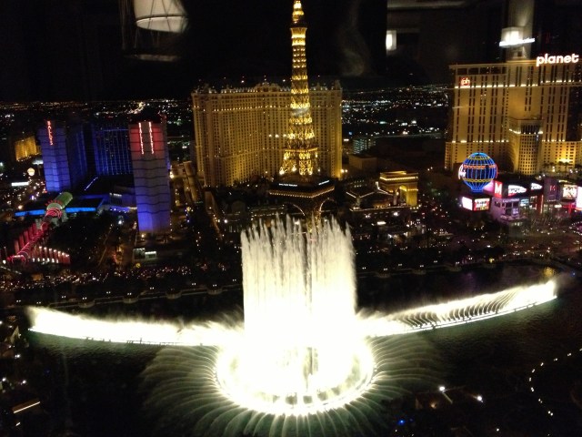 The Bellagio Fountains in Las Vegas