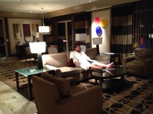 Just a small part of our complimentary penthouse suite at the Bellagio