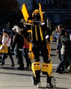 The bumblebee character from Transformers was ready to take his picture with you along the Las Vegas Strip.©Jean Janssen