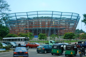 New Lotus Theater Complex in Colombo, Sri Lanka donated by the Chinese government. ©Jean Janssen