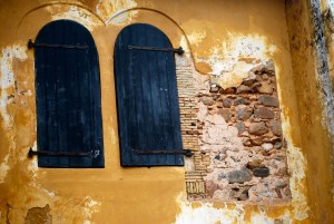 Dutch Warehouse from 1700's in Galle, Sri Lanka.  Everyone knows that Natasha likes taking pictures of windows and doors. ©Jean Janssen
