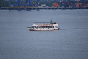 Our tourist ferry boat.  Kochi, India ©Jean Janssen