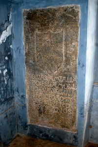 In St. Francis Church, Fort Kochi, India.  There are ancient Portuguese and Dutch tombs in the church. ©Jean Janssen