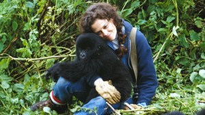 Surgorney Weaver as Dian Fossey in Gorillas in the Mist for which she was nominated for an Academy Award as Best Actress.
