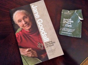 my event program and mangled, weathered ticket©Jean Janssen