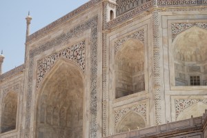 Beautiful detail work on the Taj Mahal, Agra, India. ©Jean Janssen