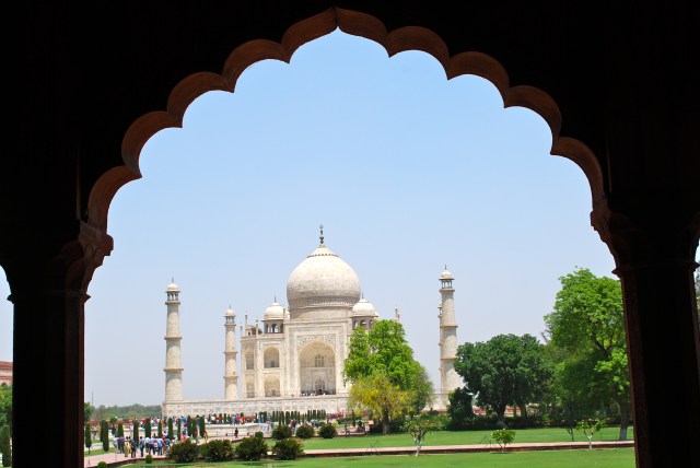 A picture taken by our local guide at the Taj Mahal.
