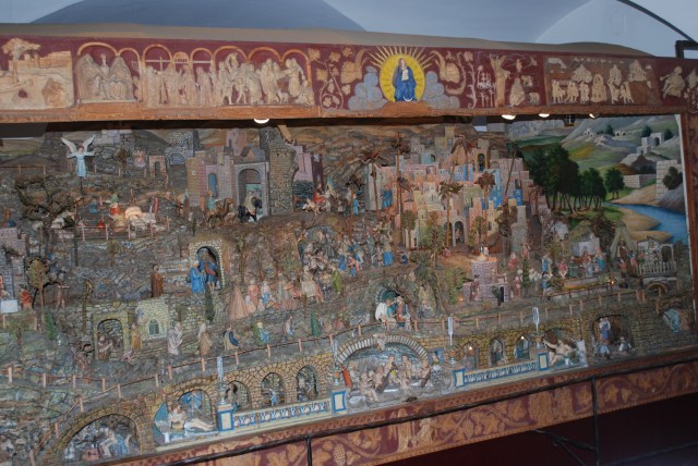 This Nativity was constructed between 1900 and 1939 and has over 600 figures, most move. ©Jean Janssen