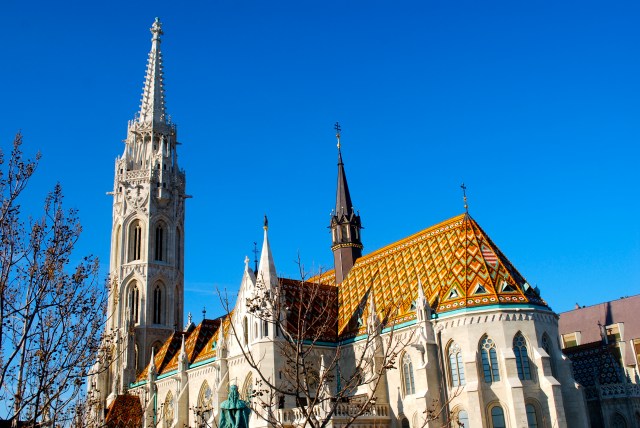 The porcelain tile roof of St. Matthias's Church, Budapest
