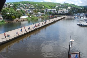 Pier fishing in St. Denis, Reunion. ©Jean Janssen