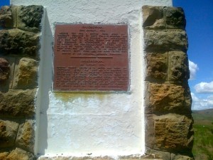 Monument at Isandlwana.