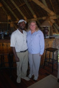 Natasha with her safari guide, Frank.