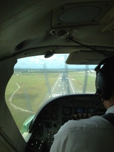 ©Jean Janssen  Landing at the domestic terminal in Dar es Salaam, Tanzania.
