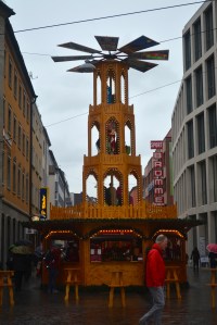 The classic German Christmas decoration, life-sized and topping a market booth in Wurzburg, Germany ©Jean Janssen