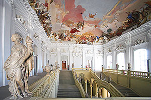 Frescoed ceiling of the Imperial Staircase, The Residence, Wurzburg, Germany