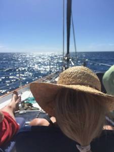 sail boat ride out of the cabo marina