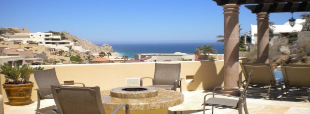 Fire pit at Villa Descanso.