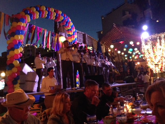 Mariachi band as part of Fiesta Night at The Office in Cabo San Lucas.--photo by Terry Baca.