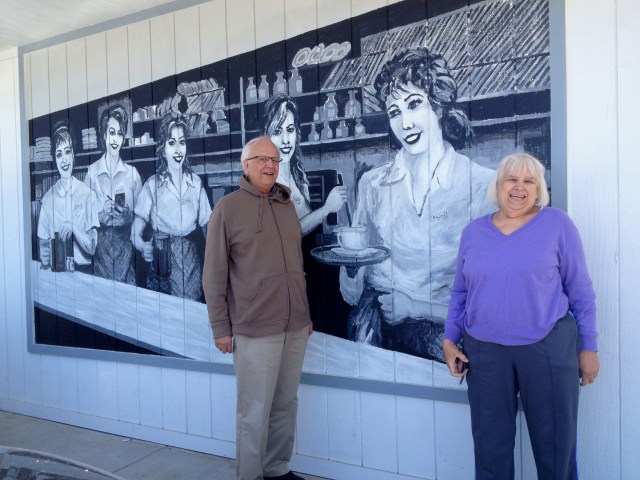 My mom and uncle outside of Anna's House at their original (and recently renovated) Plainfield location in Grand Rapids, Michigan. ©Jean Janssen 
