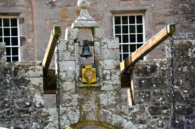 Entrance to the medieval tower of Cawdor Castle.  Note the drawbridge supports. ©Jean Janssen