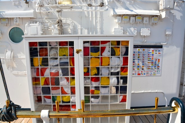 Signal Flags on the Royal Yacht Britannia ©Jean Janssen