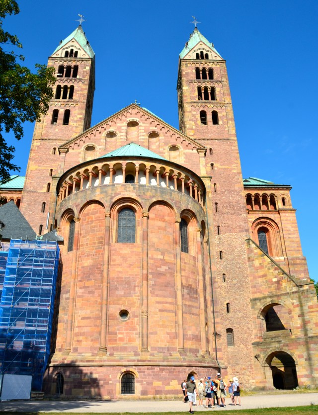 Eastern facade of Speyer Cathedral, Speyer, Germany. Note the wonderful encircling gallery. ©Jean Janssen