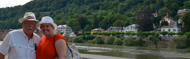 Boris and Natasha along the Neckar River, Heidelberg, Germany