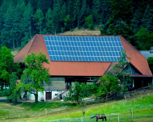 Solar energy panels were all over the homes we saw in the Black Forest. ©Jean Janssen